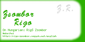 zsombor rigo business card